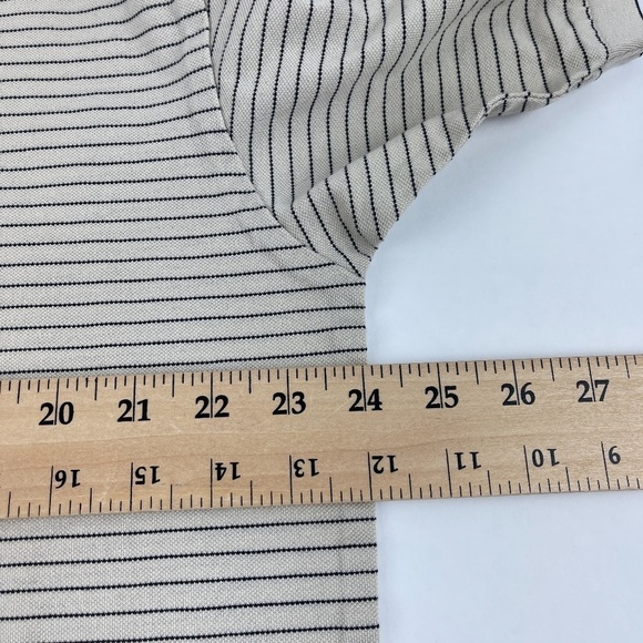 Nautica Polo Mens XL Cream Black Striped - Picture 9 of 10